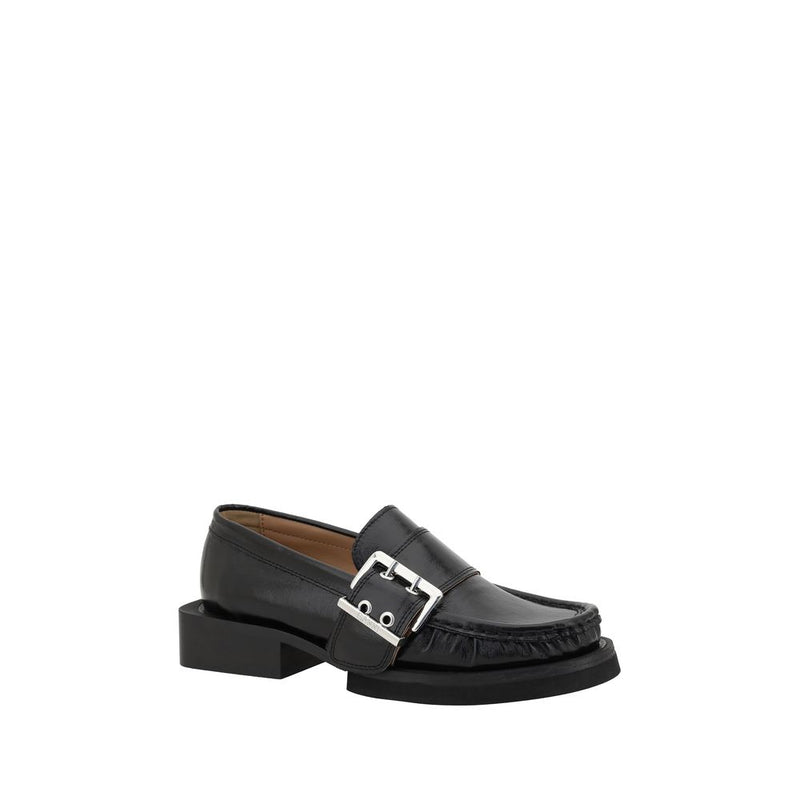 Feminine Buckle Loafers Ganni