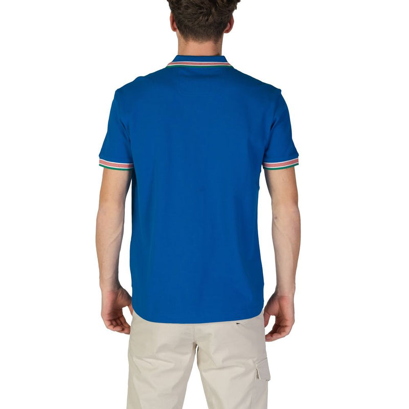 Blue Cotton Polo Shirt Hugo Boss