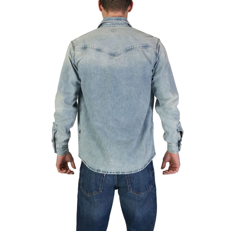 Light Blue Cotton Shirt Hugo Boss