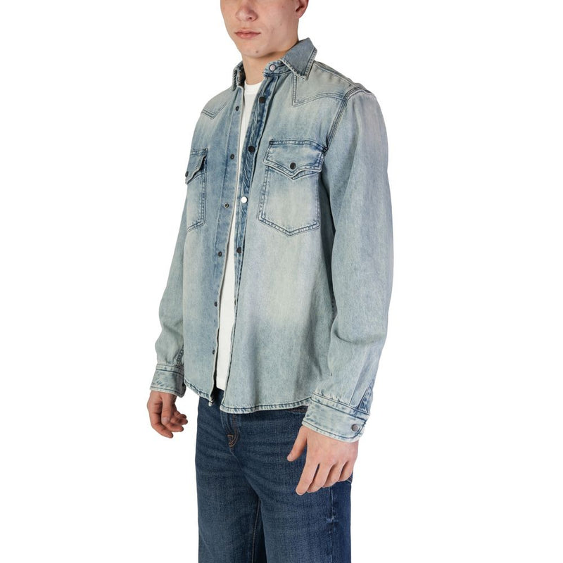Light Blue Cotton Shirt Hugo Boss