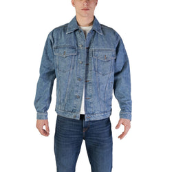 Light Blue Cotton Jacket Hugo Boss