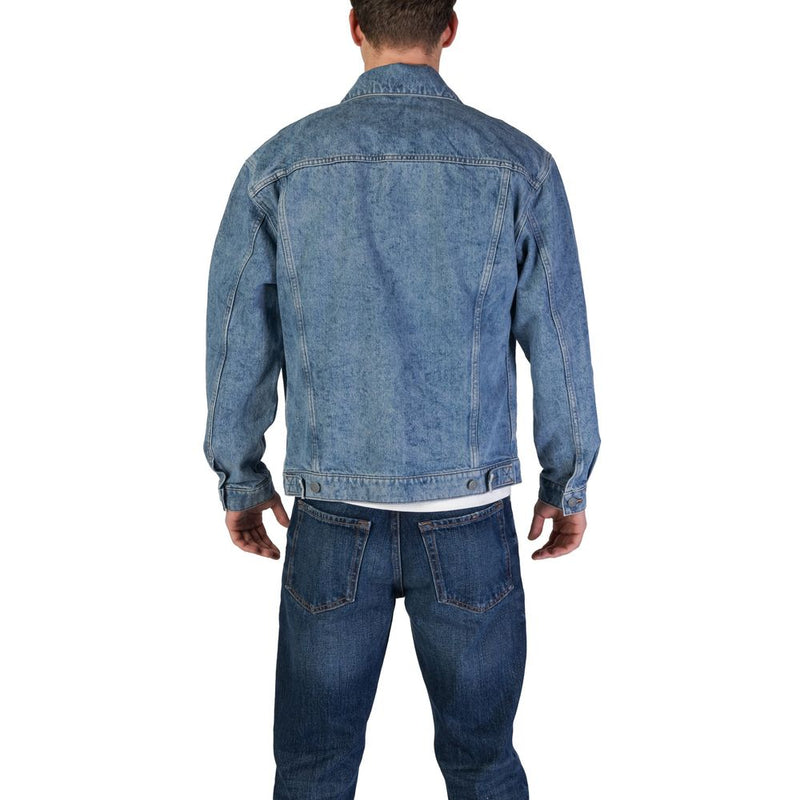 Light Blue Cotton Jacket Hugo Boss