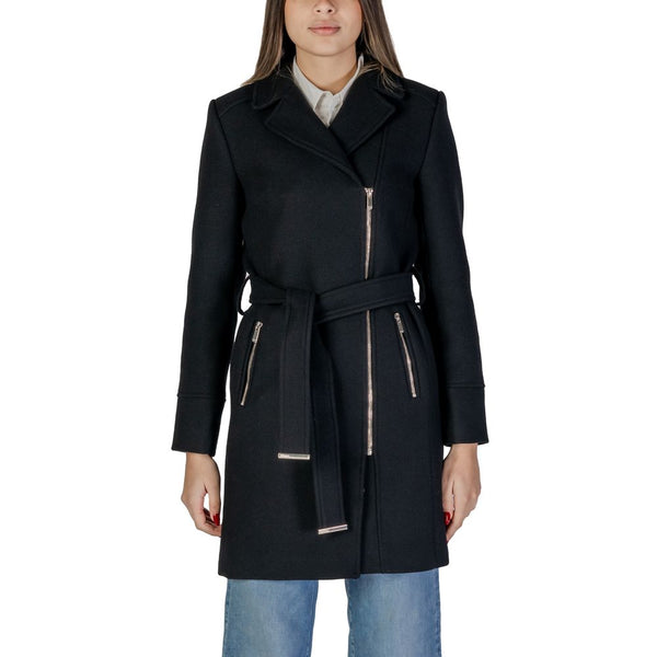 Black Wool Jackets & Coat Morgan De Toi