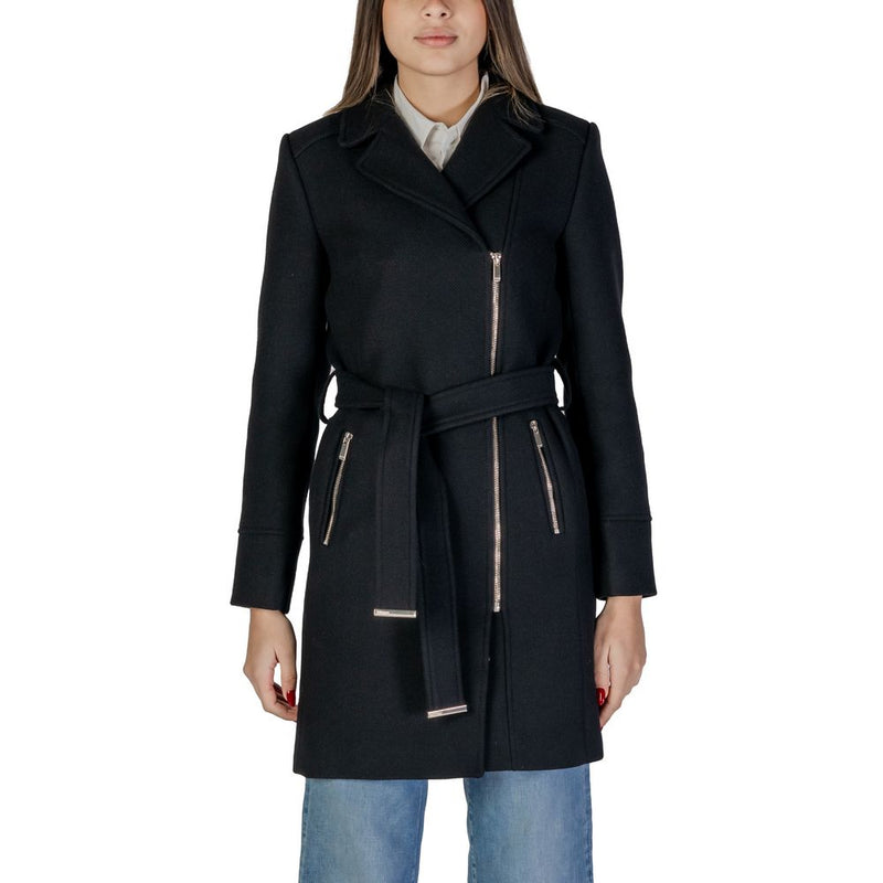 Black Wool Jackets & Coat Morgan De Toi