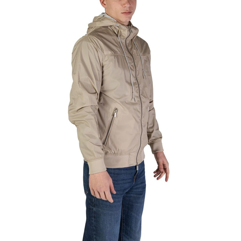 Beige Nylon Jacket Hamaki-Ho