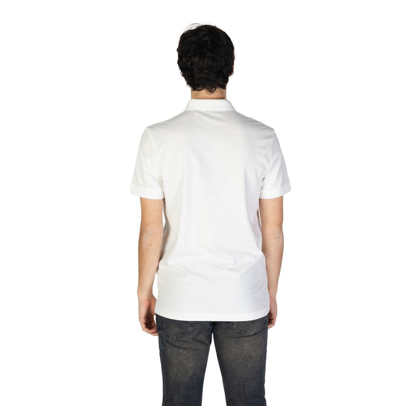 White Cotton Polo Shirt Hugo Boss
