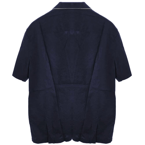 Blue Cotton Shirt Emporio Armani