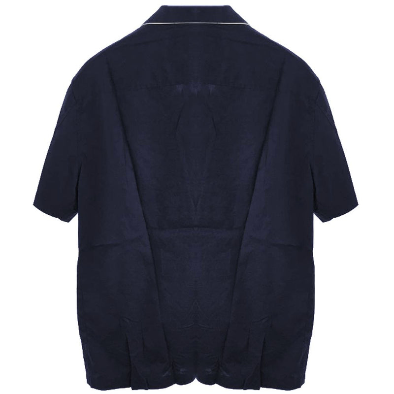 Blue Cotton Shirt Emporio Armani