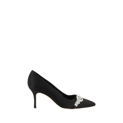 Black Asapump Satin Pumps Manolo Blahnik