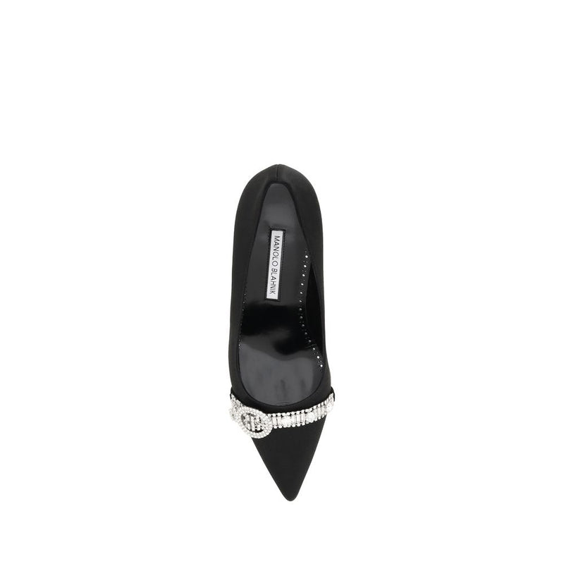 Black Asapump Satin Pumps Manolo Blahnik