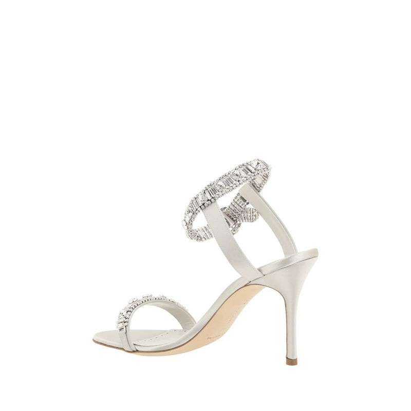 Asasan Satin Sandals Manolo Blahnik