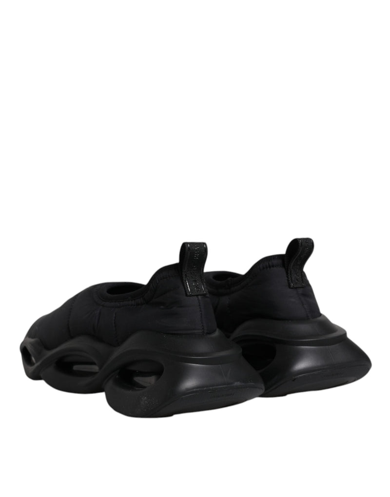 Black Slip On Wave Low Top Men Sneakers Shoes Dolce & Gabbana