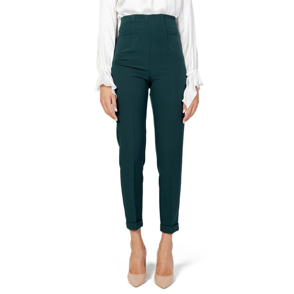 Green Polyester Jeans & Pant Sandro Ferrone