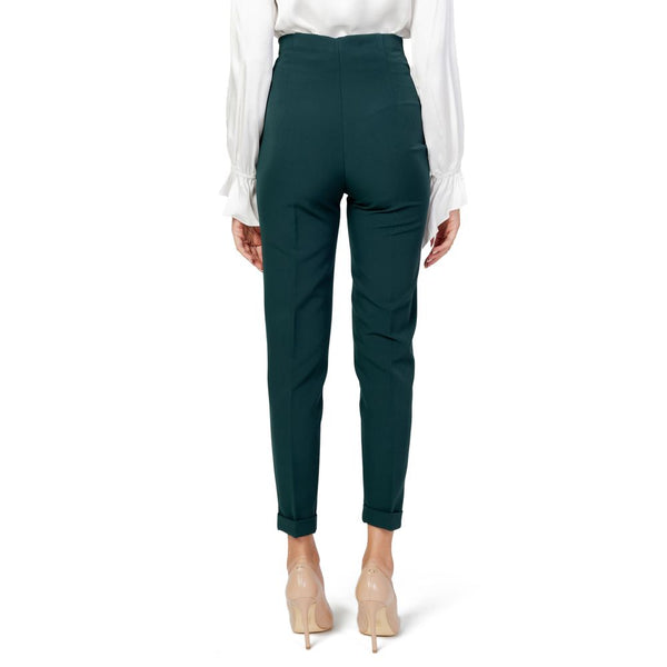 Green Polyester Jeans & Pant Sandro Ferrone