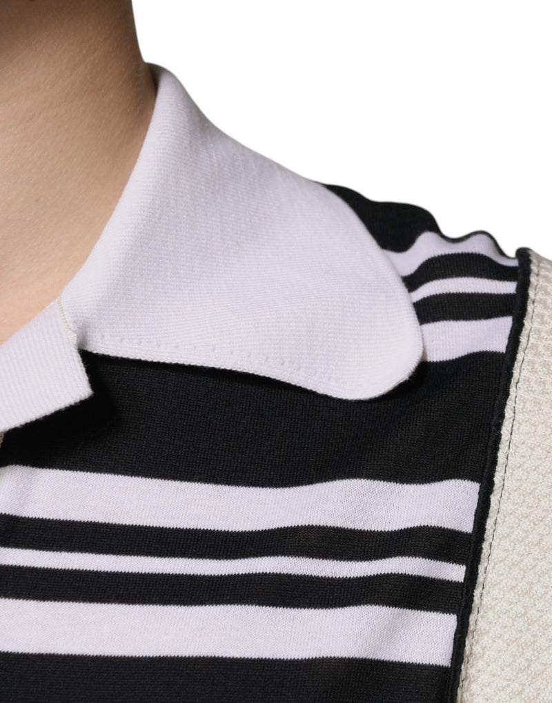 Multicolor Stripe Collared Polo T-shirt Dolce & Gabbana