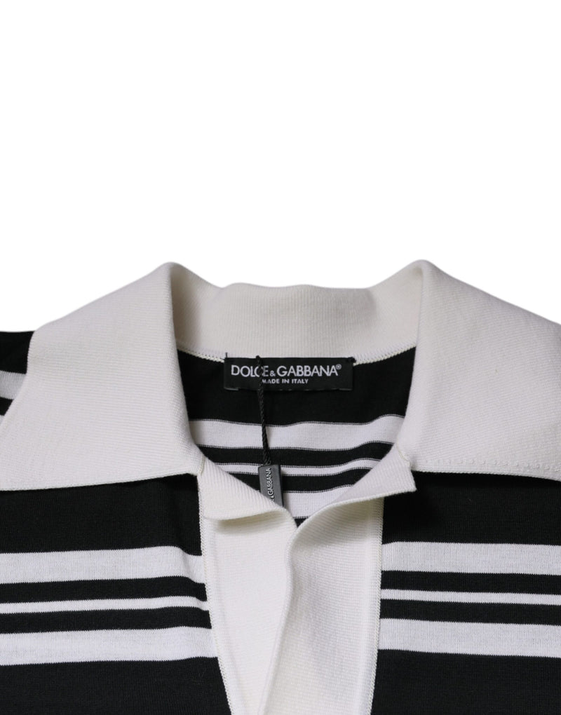 Multicolor Stripe Collared Polo T-shirt Dolce & Gabbana