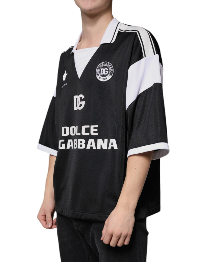 Black White Sicilia Short Sleeves T-shirt Dolce & Gabbana