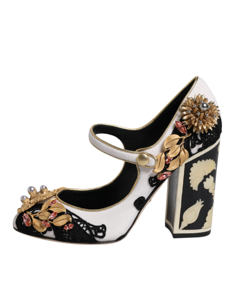 Multicolor Embellished Heels Pumps Shoes Dolce & Gabbana