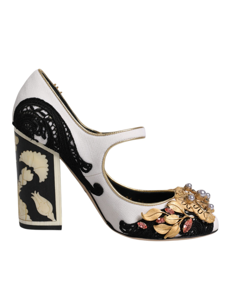 Multicolor Embellished Heels Pumps Shoes Dolce & Gabbana