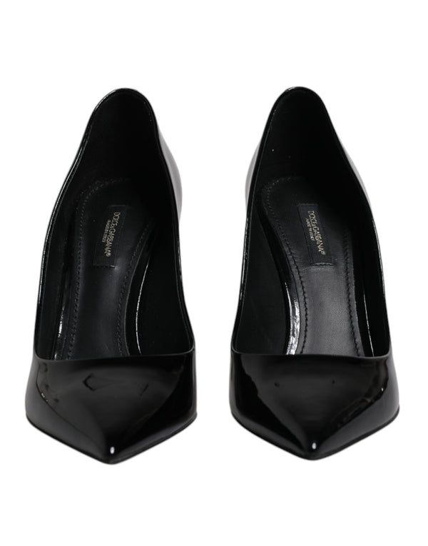 Black Patent Leather High Heels Pumps Shoes Dolce & Gabbana