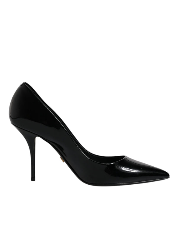 Black Patent Leather High Heels Pumps Shoes Dolce & Gabbana