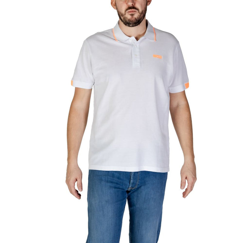 White Cotton Polo Shirt Refrigiwear