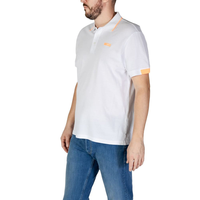 White Cotton Polo Shirt Refrigiwear