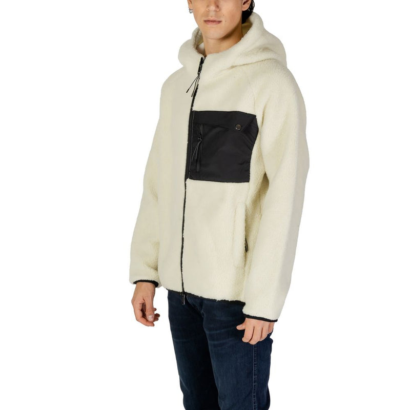 Cream Polyester Jacket Hydra Clothing