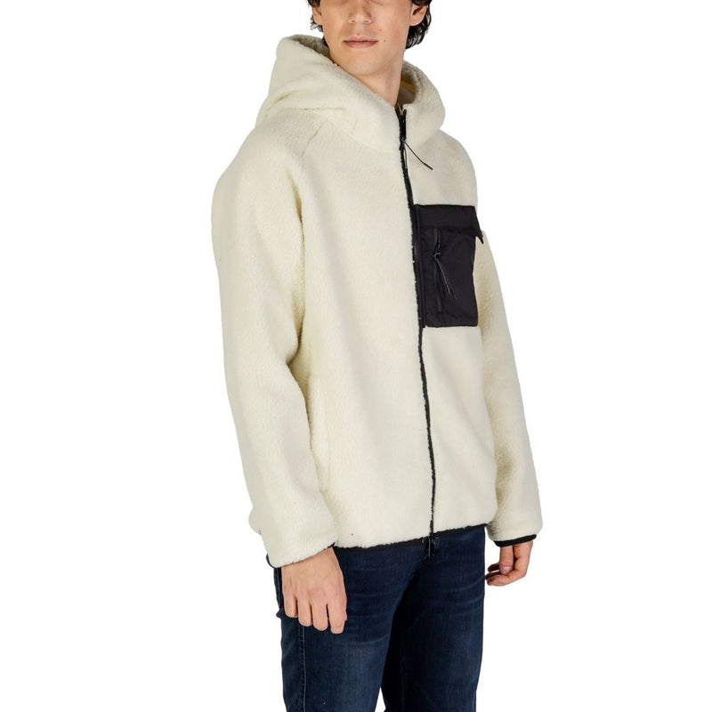 Cream Polyester Jacket Hydra Clothing