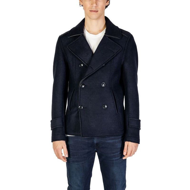 Blue Viscose Jacket Hydra Clothing