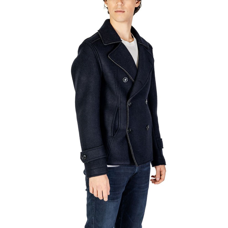 Blue Viscose Jacket Hydra Clothing