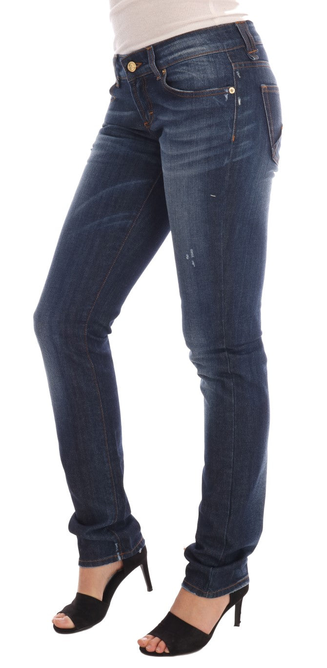 Stylish Skinny Low Rise Denim Jeans John Galliano