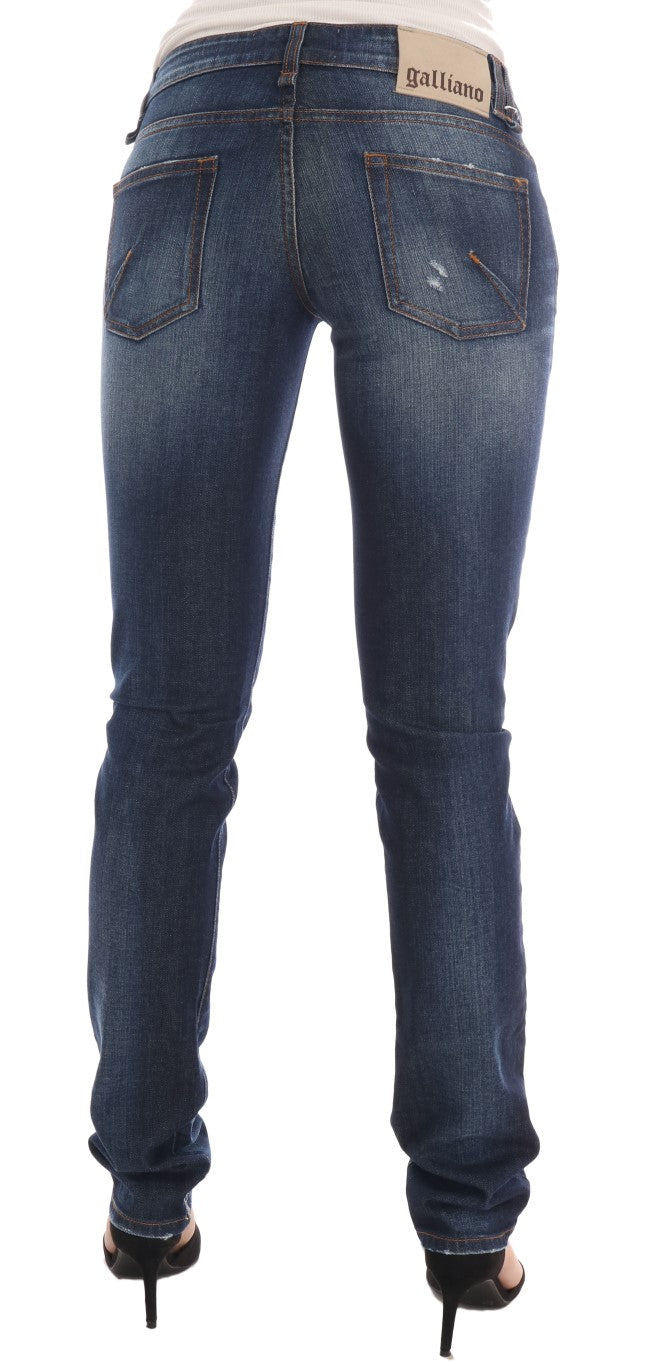 Stylish Skinny Low Rise Denim Jeans John Galliano