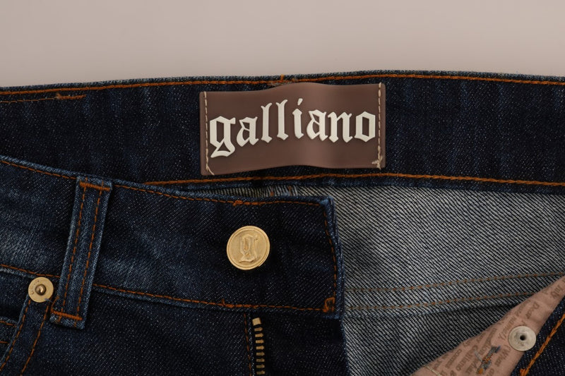 Stylish Skinny Low Rise Denim Jeans John Galliano