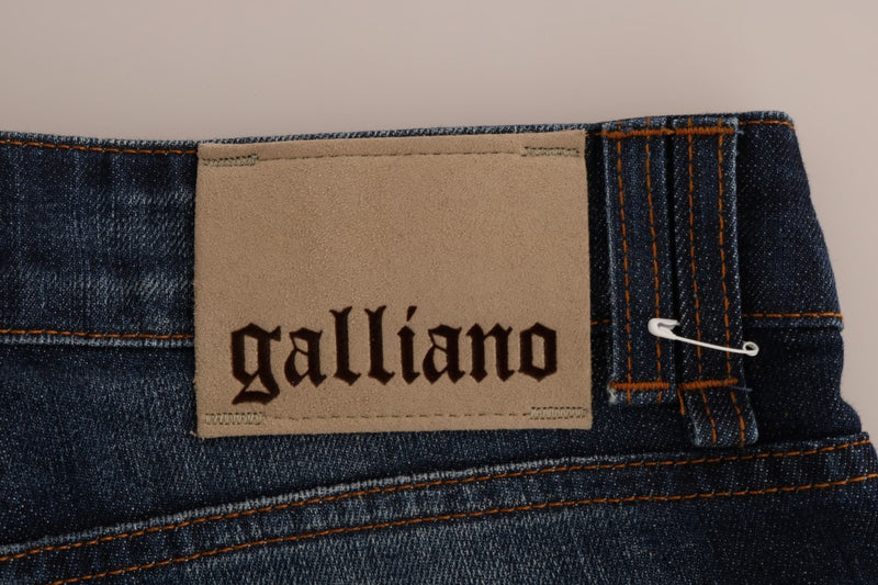 Stylish Skinny Low Rise Denim Jeans John Galliano