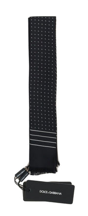 Elegant Silk Men's Tie Scarf Wrap Dolce & Gabbana