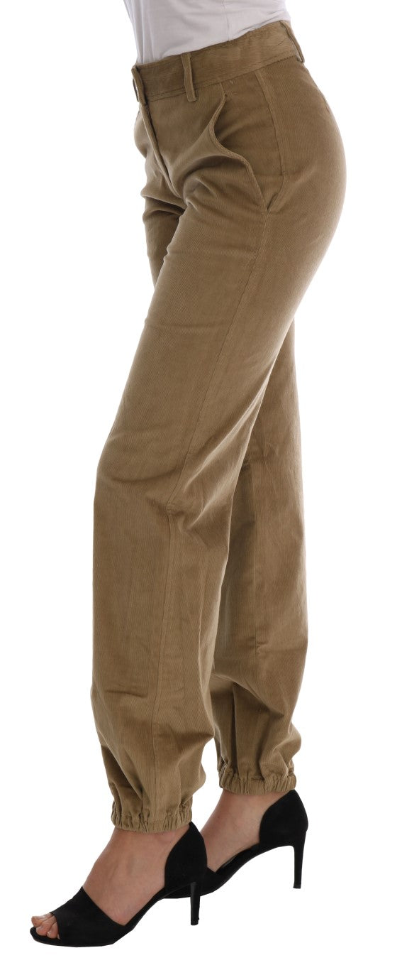 Chic Beige Casual Pants for Sophisticated Style Ermanno Scervino