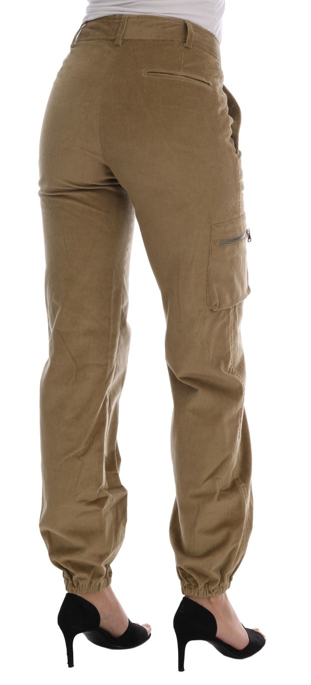 Chic Beige Casual Pants for Sophisticated Style Ermanno Scervino