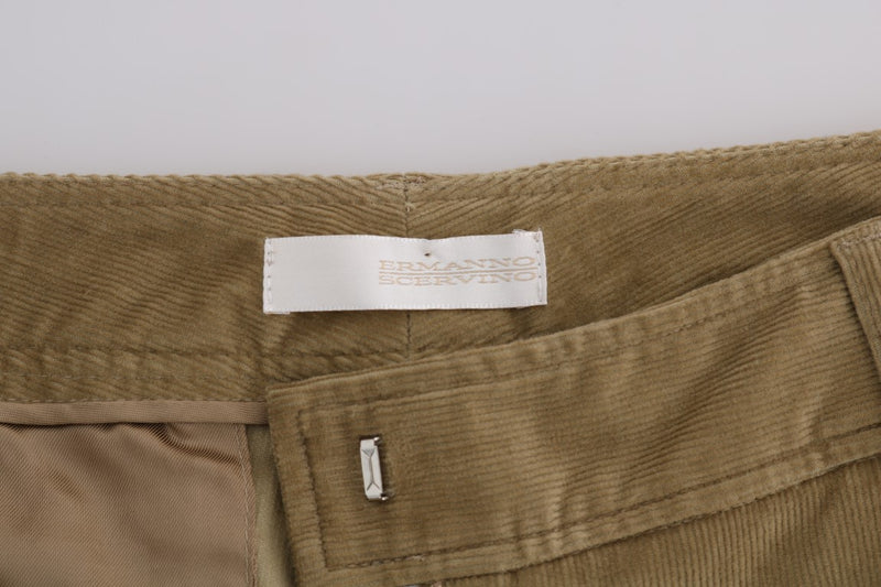 Chic Beige Casual Pants for Sophisticated Style Ermanno Scervino