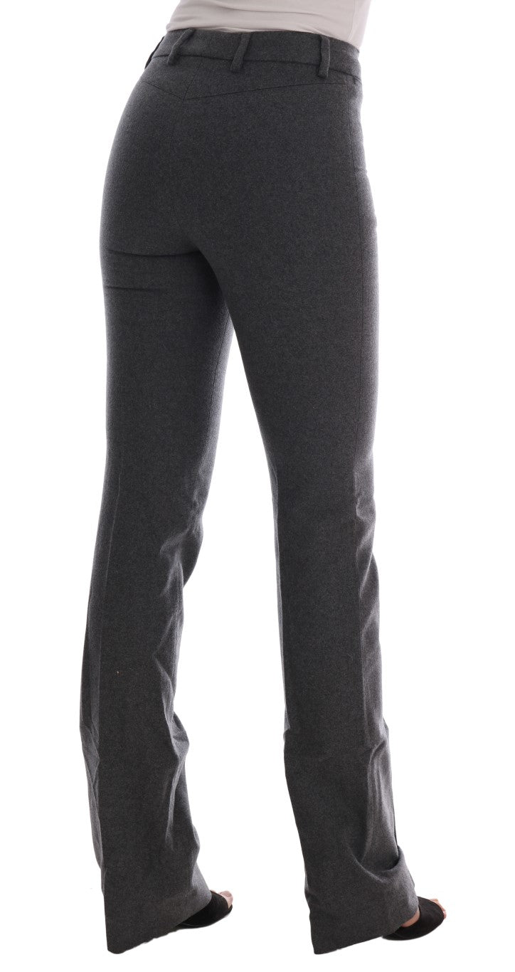 Chic Gray Formal Pants - Elegance Refined Ermanno Scervino