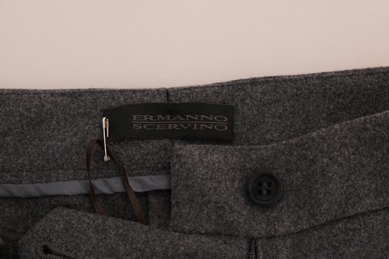 Chic Gray Formal Pants - Elegance Refined Ermanno Scervino