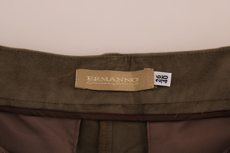 Chic Brown Bermuda Elegance Ermanno Scervino