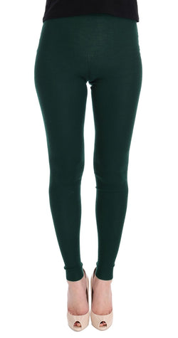 Elegant High-Waist Cashmere Tights Pants Dolce & Gabbana