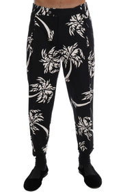 Elegant Tree Print Ankle Trousers Dolce & Gabbana