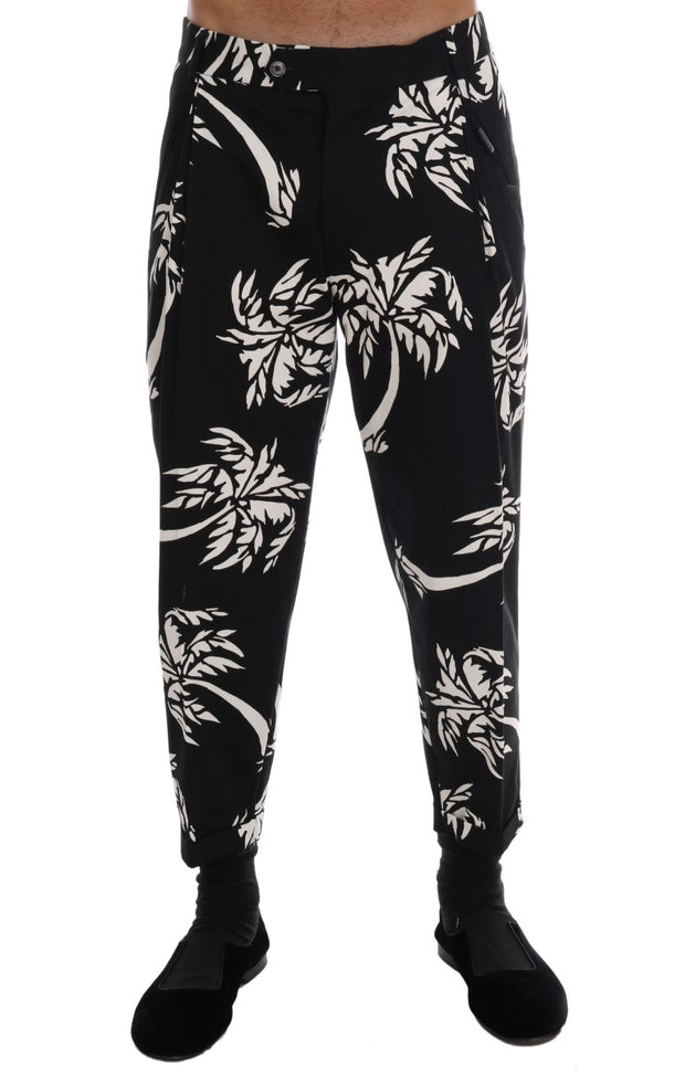 Elegant Tree Print Ankle Trousers Dolce & Gabbana