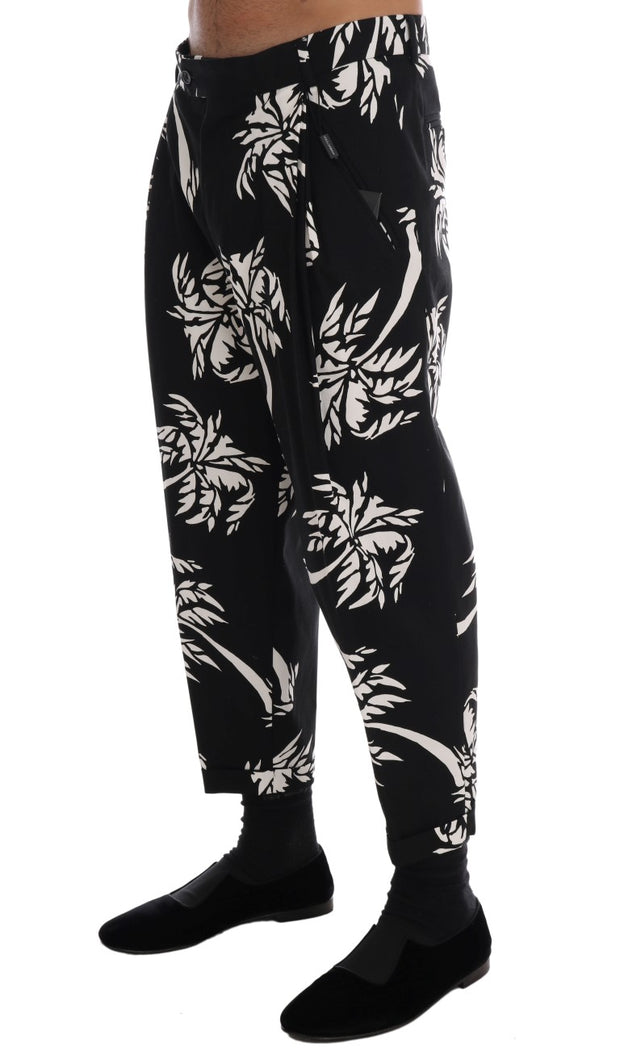 Elegant Tree Print Ankle Trousers Dolce & Gabbana