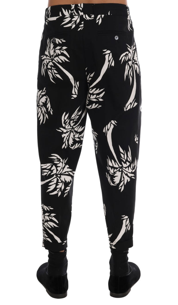 Elegant Tree Print Ankle Trousers Dolce & Gabbana