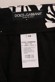 Slim Fit Leaf Print Ankle Pants Dolce & Gabbana