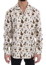 Exclusive Silk Casual Men's Shirt - JAZZ Motive Dolce & Gabbana