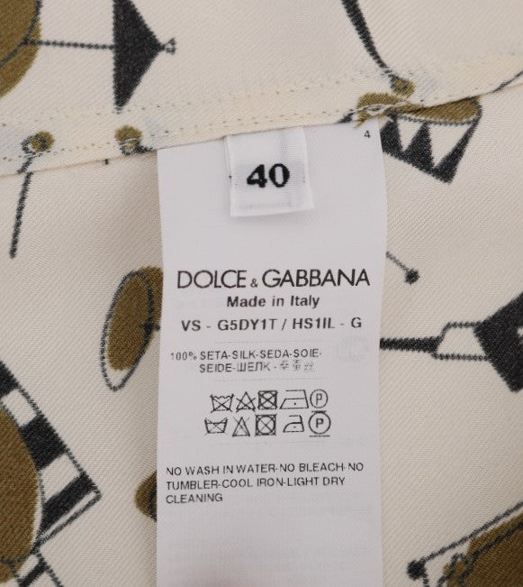 Exclusive Silk Casual Men's Shirt - JAZZ Motive Dolce & Gabbana